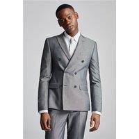 Limehaus Slim Fit Silver Double Breasted Men's Suit Jacket by Suit Direct