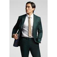 Alexandre of England Tailored Fit Bottle Green Twill Men's Suit Jacket by Suit Direct