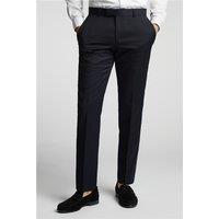 Alexandre of England Tailored Fit Navy Blue Chalk Stripe Men's Suit Trousers by Suit Direct