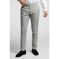 Alexandre of England Tailored Fit Ice Grey Check Men's Trousers by Suit Direct