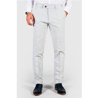 Marc Darcy Slim Fit Bromley Stone Check Men's Trousers, Beige