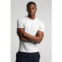 Limehaus 100% Egyptian Organic Cotton Crew Neck Regular Fit T-Shirt, Egyptian Cotton, White