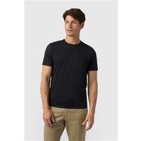 Limehaus 100% Egyptian Organic Cotton Crew Neck Regular Fit T-Shirt, Egyptian Cotton, Black