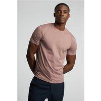 Limehaus 100% Egyptian Organic Cotton Crew Neck Regular Fit T-Shirt, Egyptian Cotton, Purple