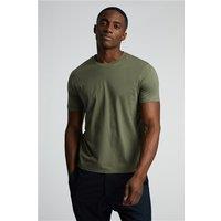 Limehaus 100% Egyptian Organic Cotton Crew Neck Regular Fit T-Shirt, Egyptian Cotton, Khaki