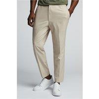 Limehaus Slim Fit Stone Drawstring Men's Trousers, Beige
