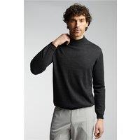 Limehaus Merino Knit Mock Neck Jumper Grey