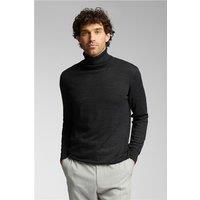 Limehaus Merino Knit Roll Neck Jumper Grey