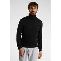 Limehaus Merino Knit Roll Neck Jumper Black