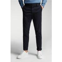 Limehaus Tailored Fit Navy Blue Chinos. Cotton by Suit Direct