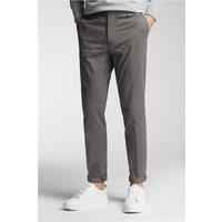 Limehaus Tailored Fit Grey Chinos, Cotton