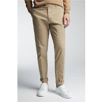 Limehaus Tailored Fit Beige Chinos, Cotton