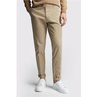 Limehaus Tailored Fit Beige Chinos, Cotton