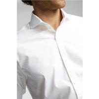 White Alexandre of England Mens Shirt, Long Sleeve, Egyptian Cotton, Tailored Fit by Suit Direct