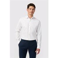 Alexandre White Mens Shirt, Long Sleeve, Egyptian Cotton, Tailored Fit