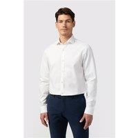 Alexandre White Mens Shirt, Long Sleeve, Egyptian Cotton, Tailored Fit
