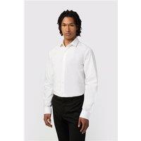 Limehaus White Mens Shirt, Long Sleeve, Slim fit, Stretch Fabric