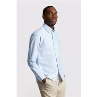 Limehaus Blue Mens Oxford Regular Fit Shirt, Long Sleeve