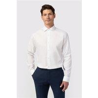 Limehaus White Mens Regular Fit Shirt, Long Sleeve, Stretch Fabric