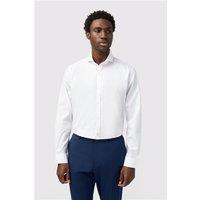Limehaus White Mens Regular Fit Shirt, Long Sleeve, Stretch Fabric