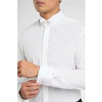 Limehaus White Mens Shirt, Long Sleeve, Slim fit, Stretch Fabric