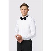 Limehaus White Mens Shirt, Long Sleeve, Slim fit, Stretch Fabric