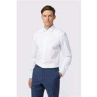 Limehaus White Mens Shirt, Long Sleeve, Slim fit, Double Cuff