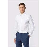 Limehaus White Mens Shirt, Long Sleeve, Slim fit, Double Cuff