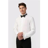 Limehaus White Mens Regular Fit Shirt, Long Sleeve