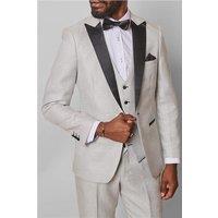 Marc Darcy Slim Fit Spencer Stone Tuxedo Beige Men's Suit Jacket by Suit Direct