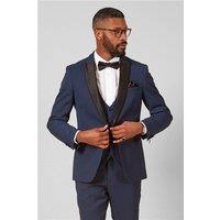 Marc Darcy Slim Fit Dalton Royal Blue Tuxedo Men's Suit Jacket by Suit Direct