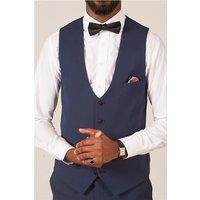 Marc Darcy Slim Fit Dalton Royal Blue Tuxedo Waistcoat by Suit Direct