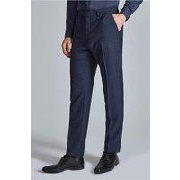 Ted Baker Navy Blue Fleck Men's Slim Fit Trousers by Suit Direct