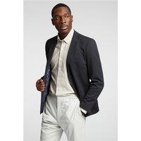 Limehaus Black Knit Mens Slim Fit Casual Formal Blazer