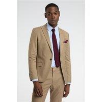 Farah Slim Fit Austin Camel Flannel Men's Suit Jacket