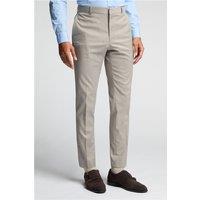 Farah Slim Fit Austin Putty Flannel Men's Suit Trousers, Grey