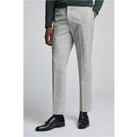 Farah Slim Fit Oakwood Grey Stripe Flannel Men's Suit Trousers by Suit Direct