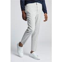 Farah Slim Fit Cool Grey Flannel Men's Trousers
