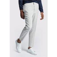 Farah Slim Fit Cool Grey Flannel Men's Trousers