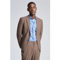 Farah Slim Fit Toffee Flannel Men's Suit Jacket