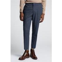 Farah Slim Fit Byers Airforce Blue Flannel Men's Trousers by Suit Direct