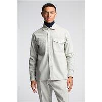 Melka Grey Flannel Long Sleeve Overshirt