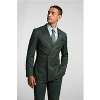 Alexandre Tailored Fit Forest Green Flannel Men's Suit Jacket