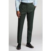 Alexandre Tailored Fit Forest Green Flannel Men's Trousers