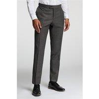 Alexandre Tailored Fit Fawn Flannel Men's Trousers, Grey