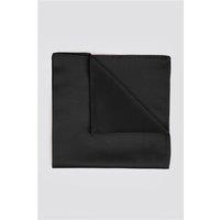 Limehaus Black Plain Pocket Square
