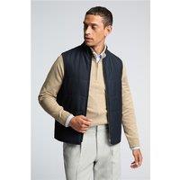Melka Navy Blue Zip Through Gilet