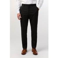Limehaus Regular Fit Black Stretch Men's Suit Trousers