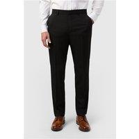 Limehaus Regular Fit Black Stretch Men's Suit Trousers