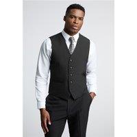 Limehaus Regular Fit Black Stretch Waistcoat